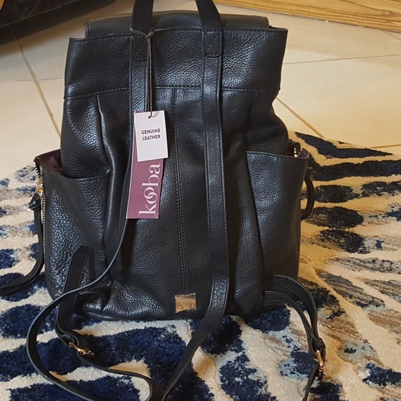 Kooba Margot Leather Backpack Black - Picture 5 of 8