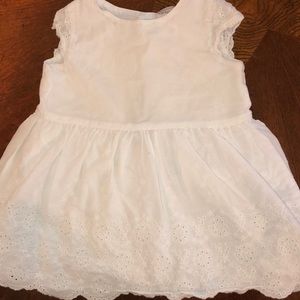 Baby girls white dress