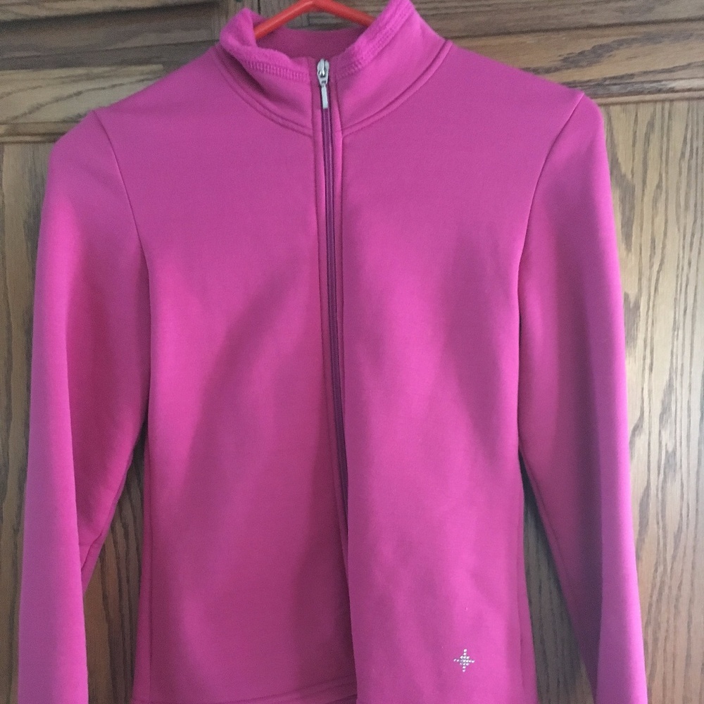Pink Chloe Noel jacket with AB crystals