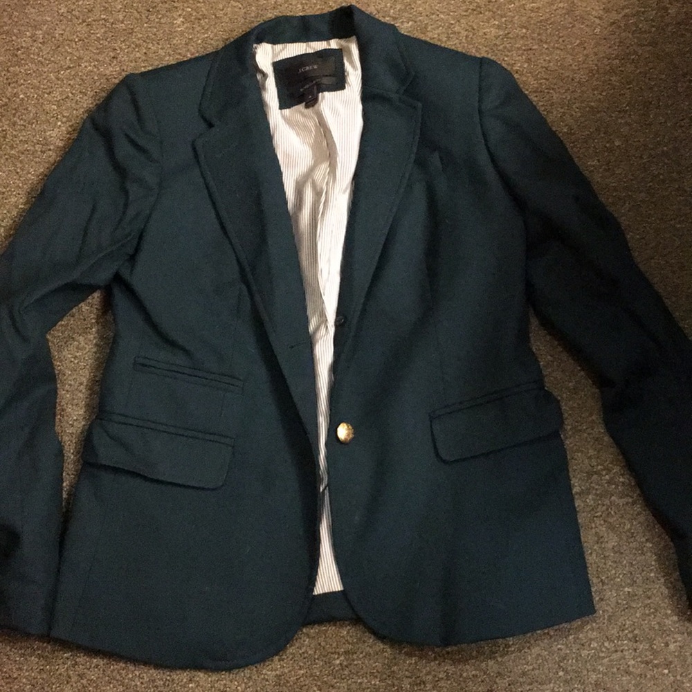J. crew schoolboy blazer forest green