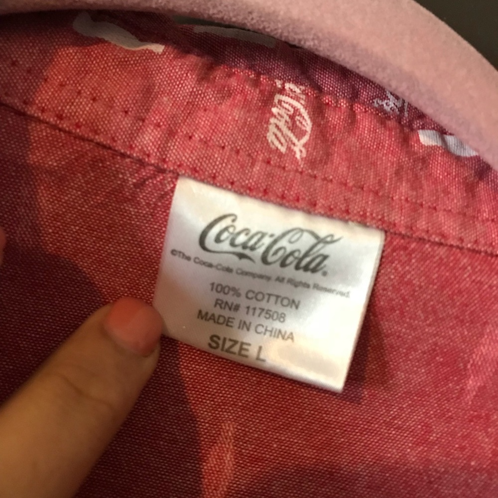 Coca-Cola short sleeve button up
