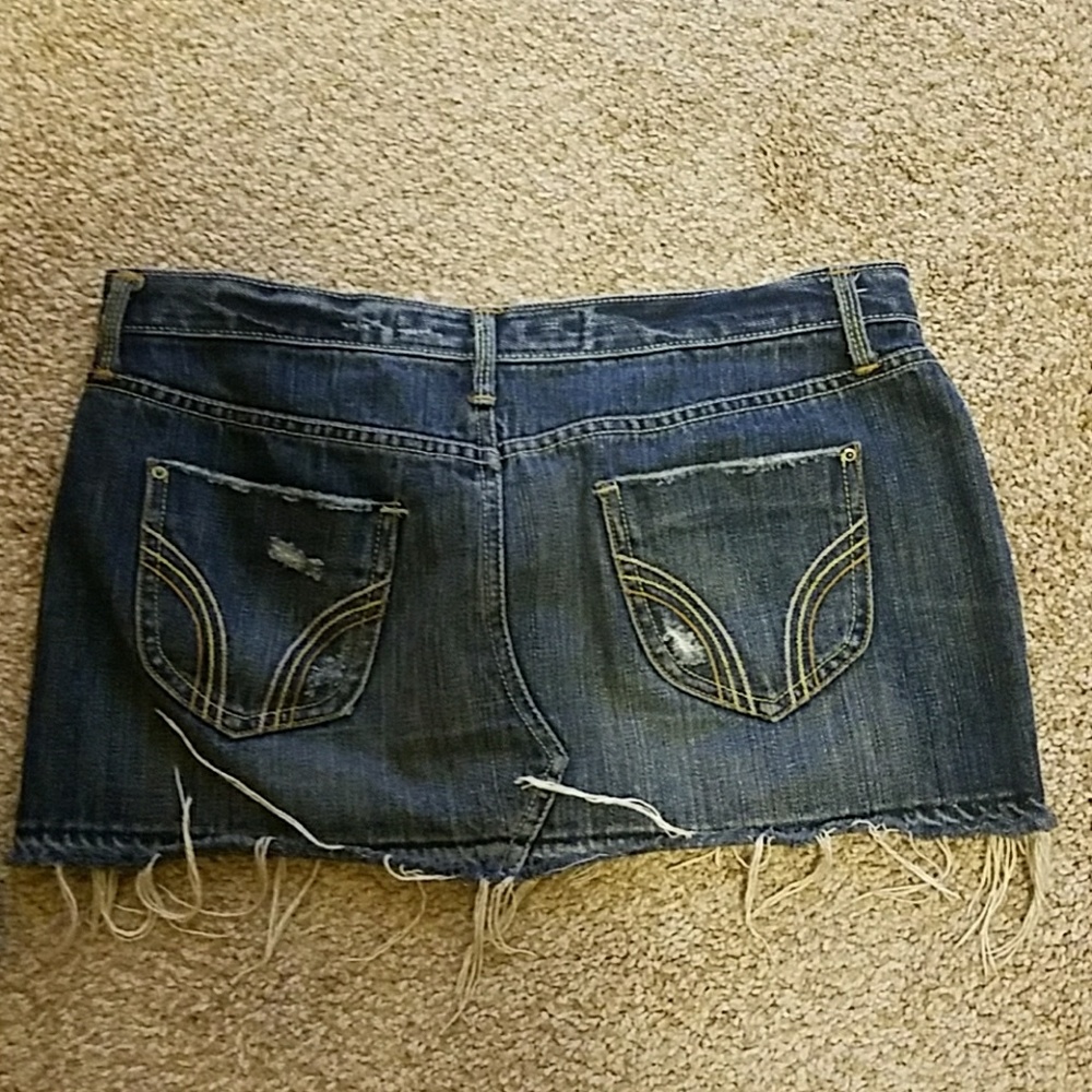Hollister jean skirt