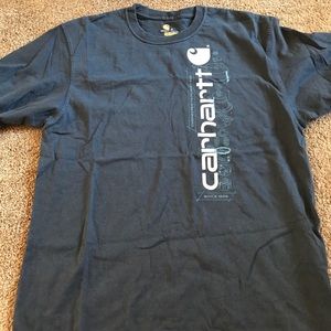 dark blue carhartt t shirt