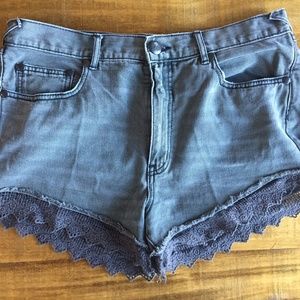 Free People Lacey Denim Cutoff Shorts