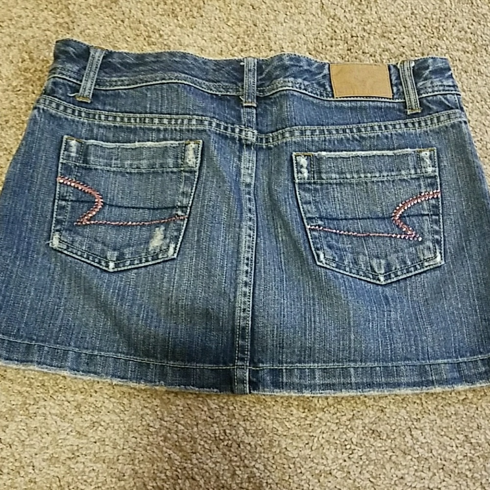 American eagle jean skirt