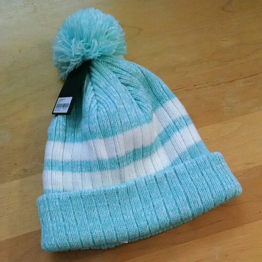 Blue pompom beanie or 2/$10