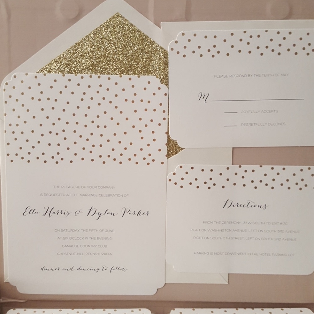 Invitation Kit - Gold (3 box)
