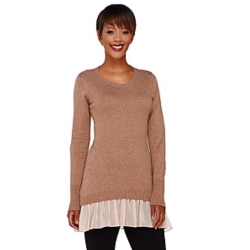 LOGO by Lori Goldstein Cashmere Sweater