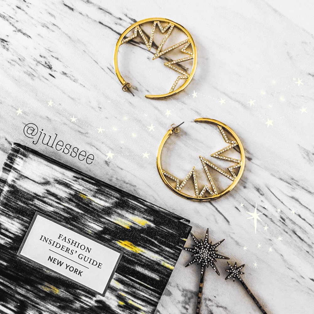 🆕• CC SKYE• 12k plated gold hoops