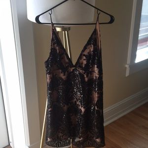 Holiday Black and Tan dress, worn 1 time.