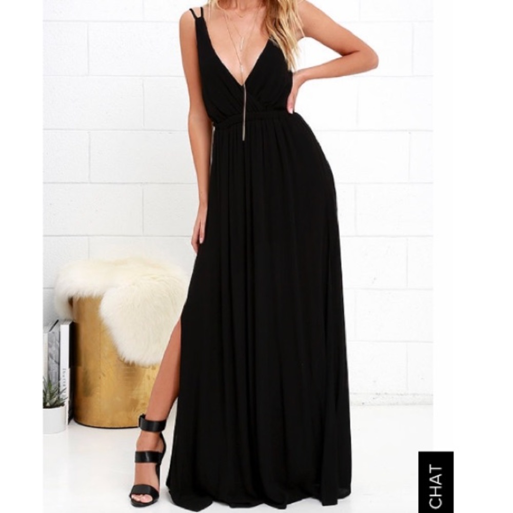 Brand new Lulus black maxi dress