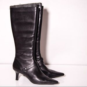 💜💜SOLD💜💜Anne Klein Black Leather Boots