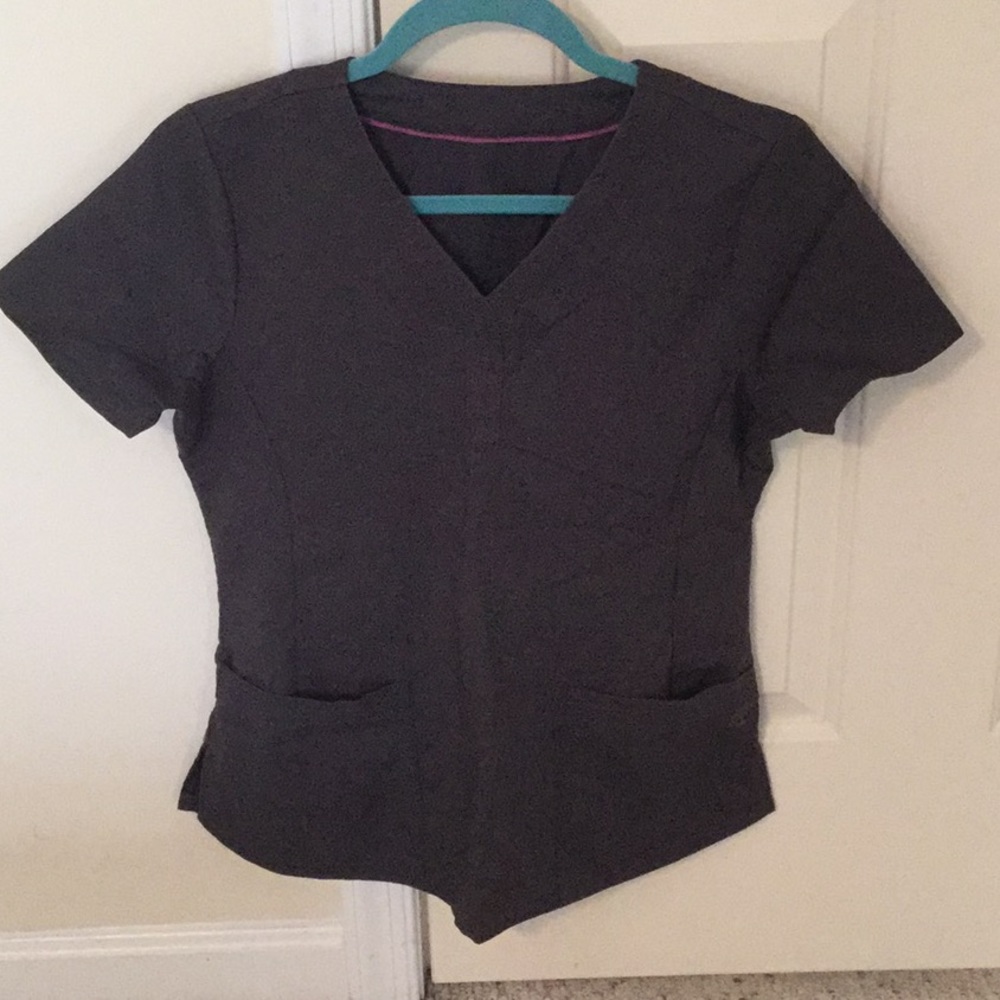 Small Healing Hands Purple Label Pewter Grey Scrub