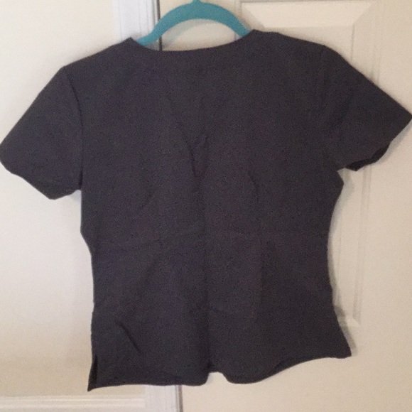 Small Healing Hands Purple Label Pewter Grey Scrub - Picture 2 of 2