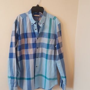 Men's Burberry Slim fit Plaid Sportshirt
