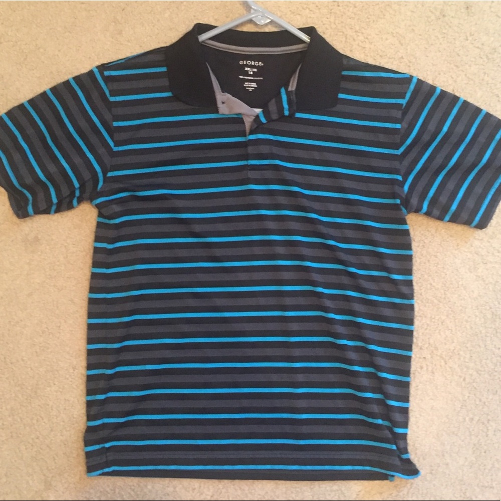 Striped polo top