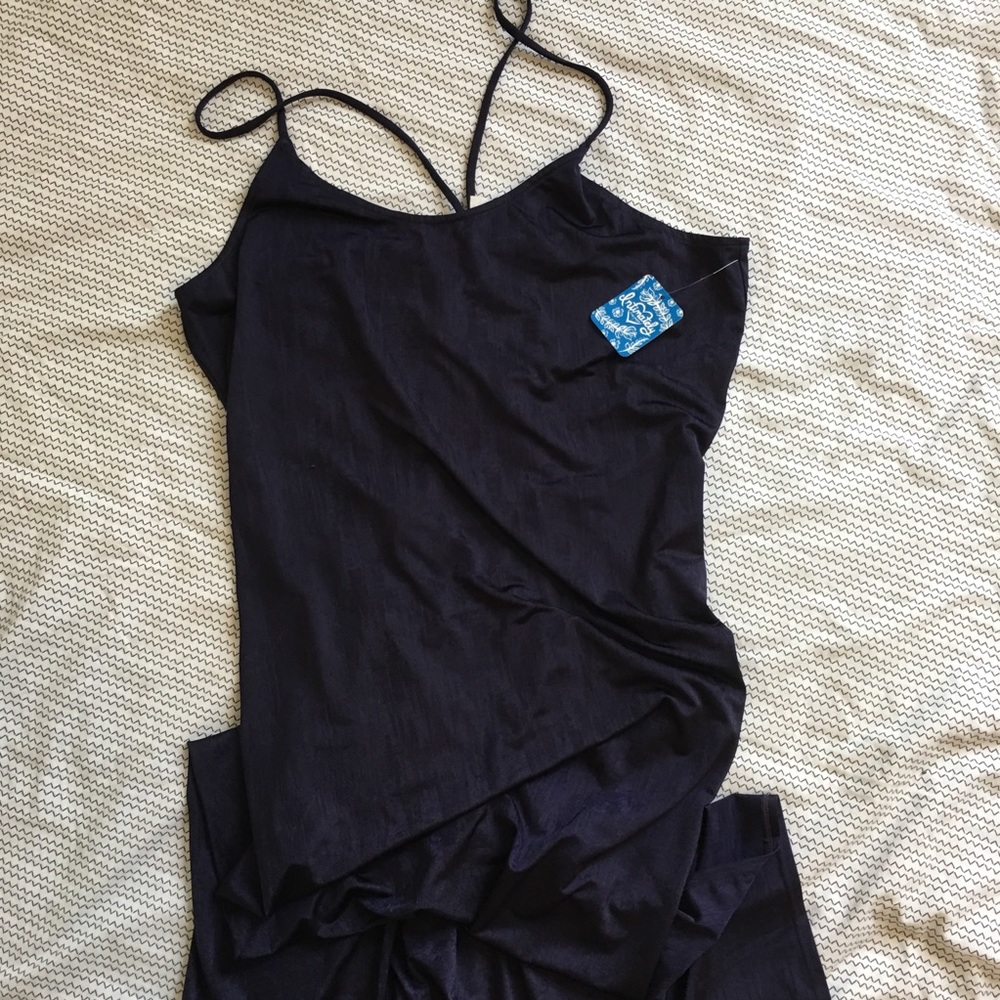 Free People Intimately Maxi blue stretch dress