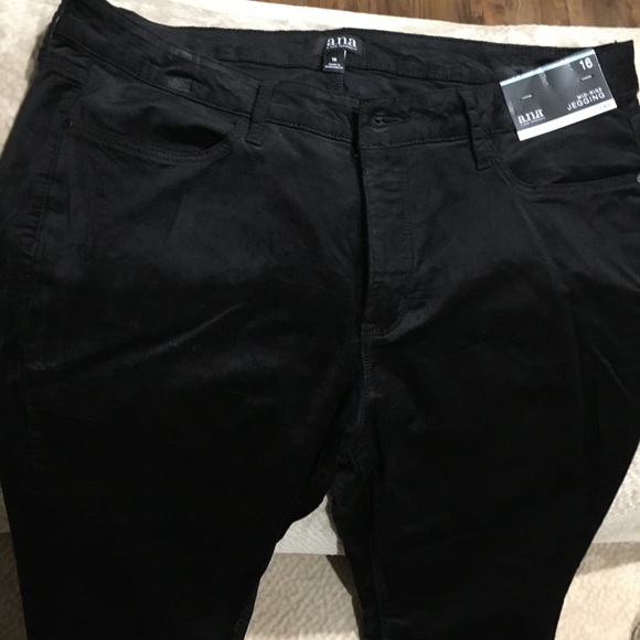 ANA New w/tag Black Shinny Leg Pant - Picture 2 of 4