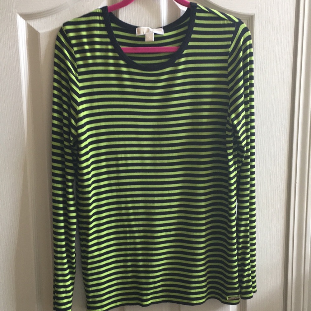 MK T long sleeve navy/green, comfy! Longer length
