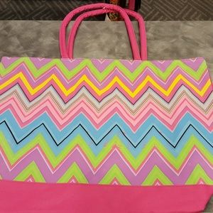 Pink chevron bag