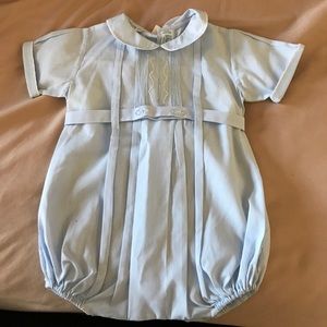 Baby Boy Embroidered Romper