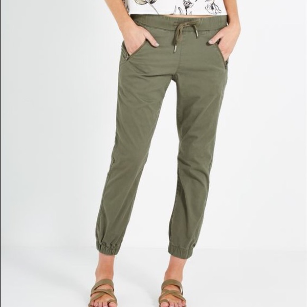 NWOT Cotton On Cuffed Chino Pants Parks Khaki Zip