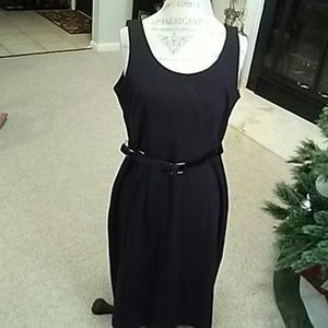 Black belted Jessica Howard dress