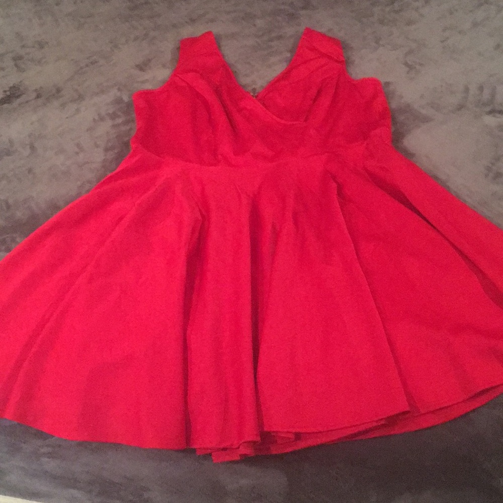 V-Neck Swing Dress