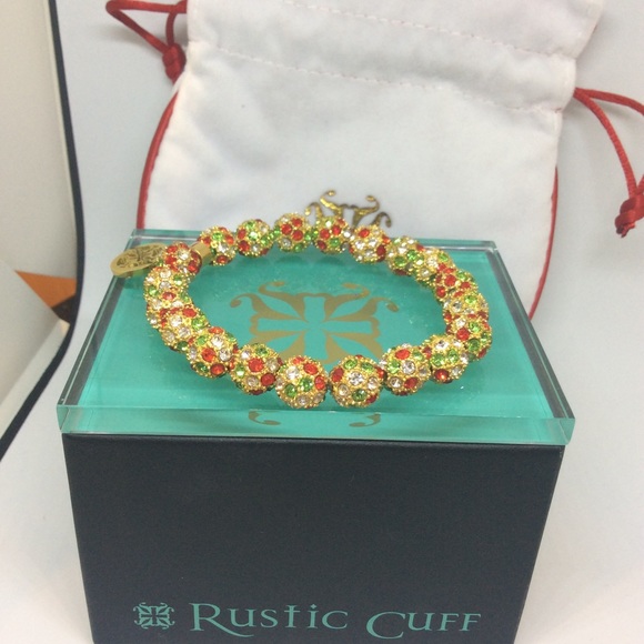 RUSTIC CUFF HOLLY BERRY KENNEDY BRACELET EUC - Picture 7 of 7