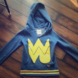Victoria secret pink WVU college hoodie