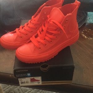 Converse rain sneakers brand new size 6.5 red