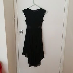 Black bandage dress with veil