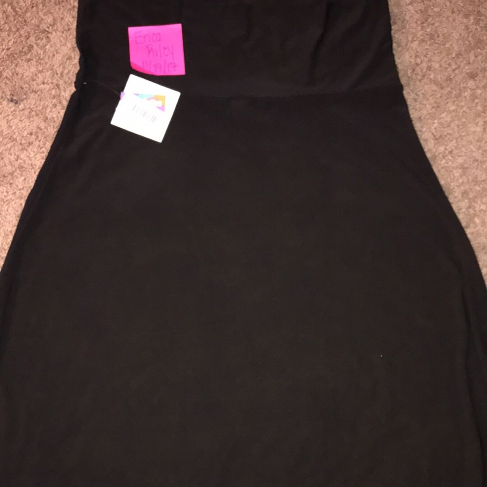 2XL all black maxi skirt