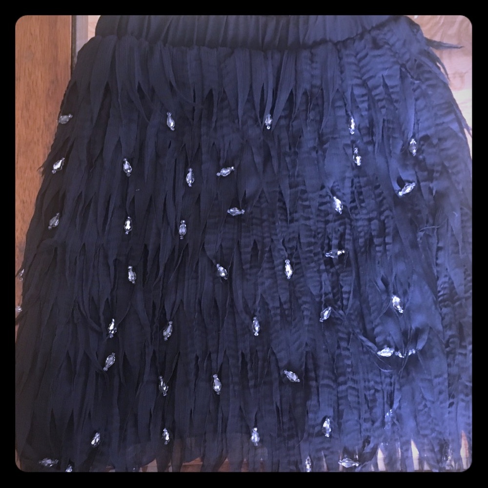Black and beaded skirts