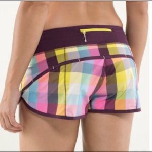 Lululemon size 6 speed shorts