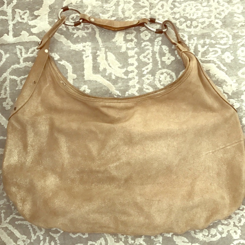 Gold Metallic Hobo Bag