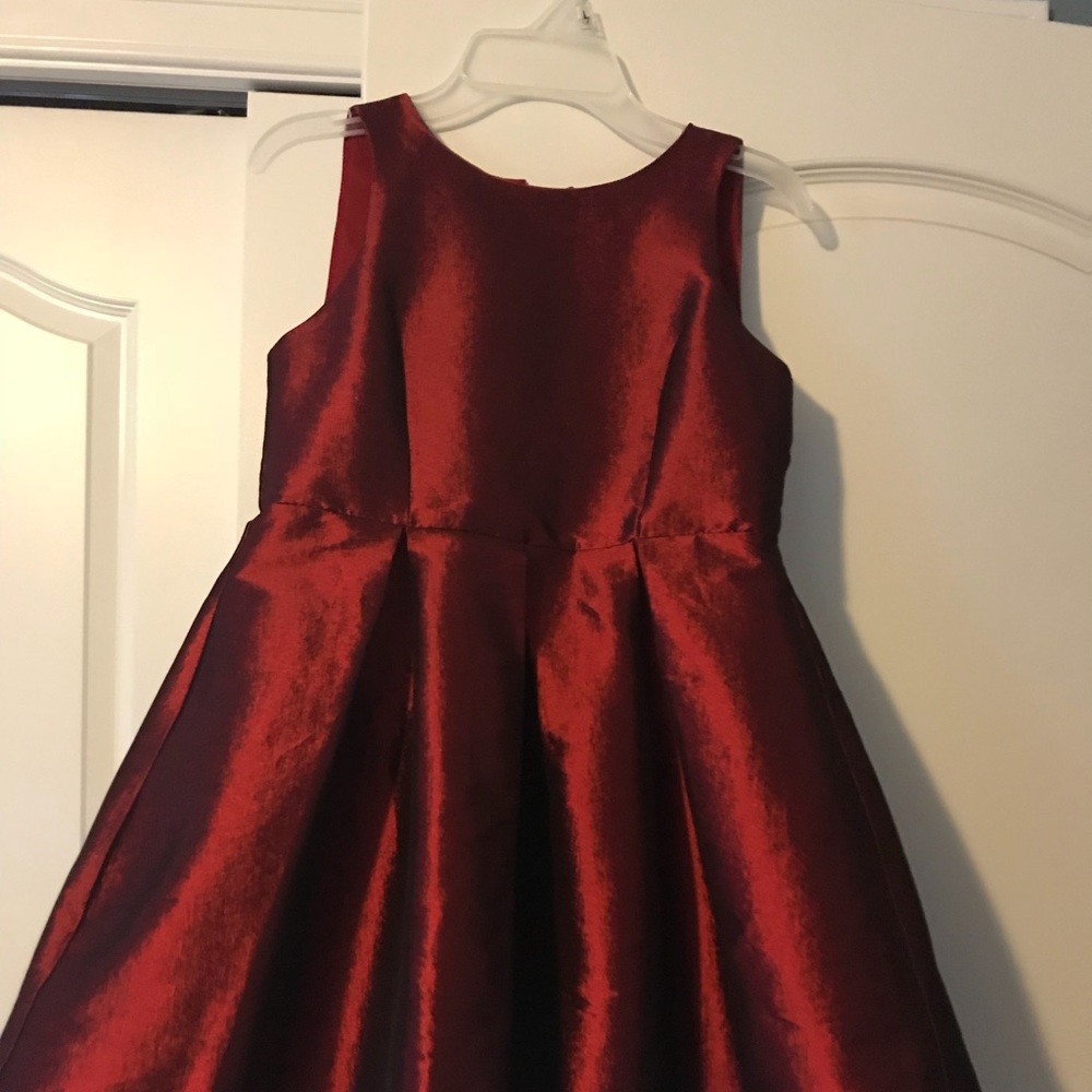 Soprano girls Burgandy Christmas Dress