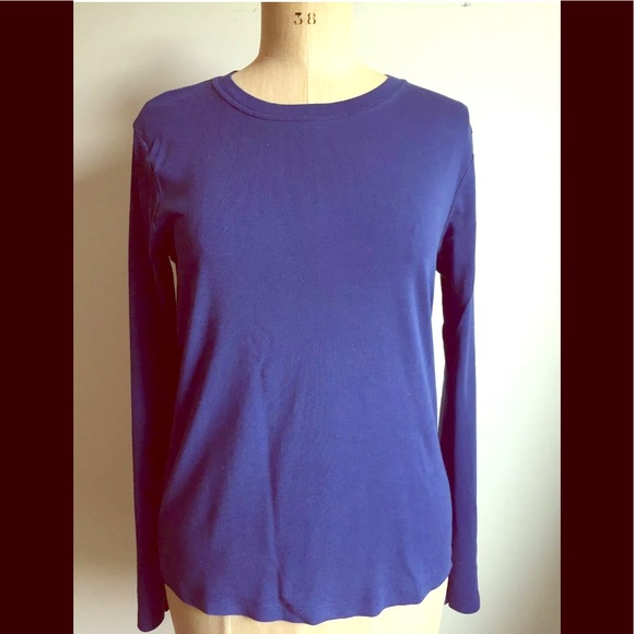 J. Crew Tops - J Crew long sleeve blue tee