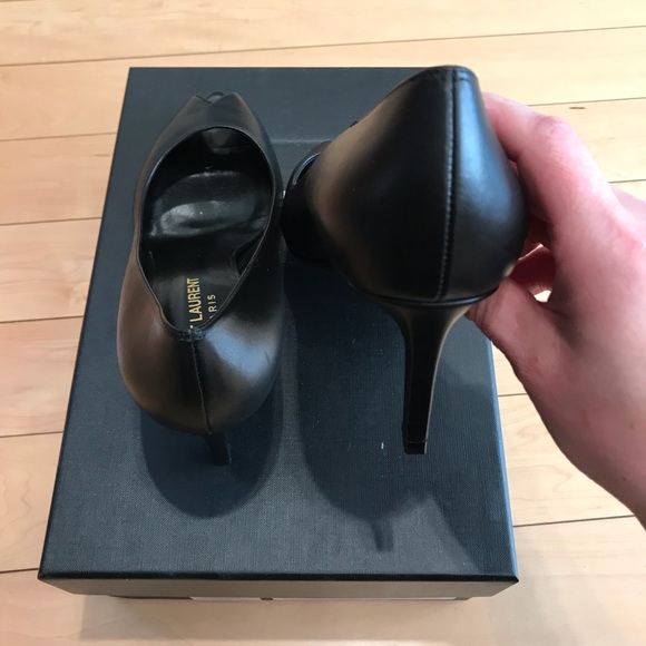 BRAND NEW Saint Laurent open toe pumps - Picture 3 of 8
