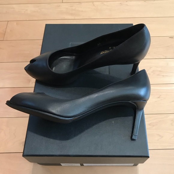 BRAND NEW Saint Laurent open toe pumps - Picture 4 of 8