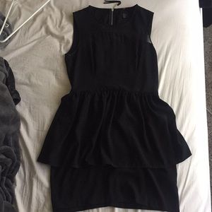 Black H&M Peplum Dress Size 8