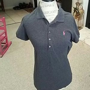 Gray Ralph Lauren polo