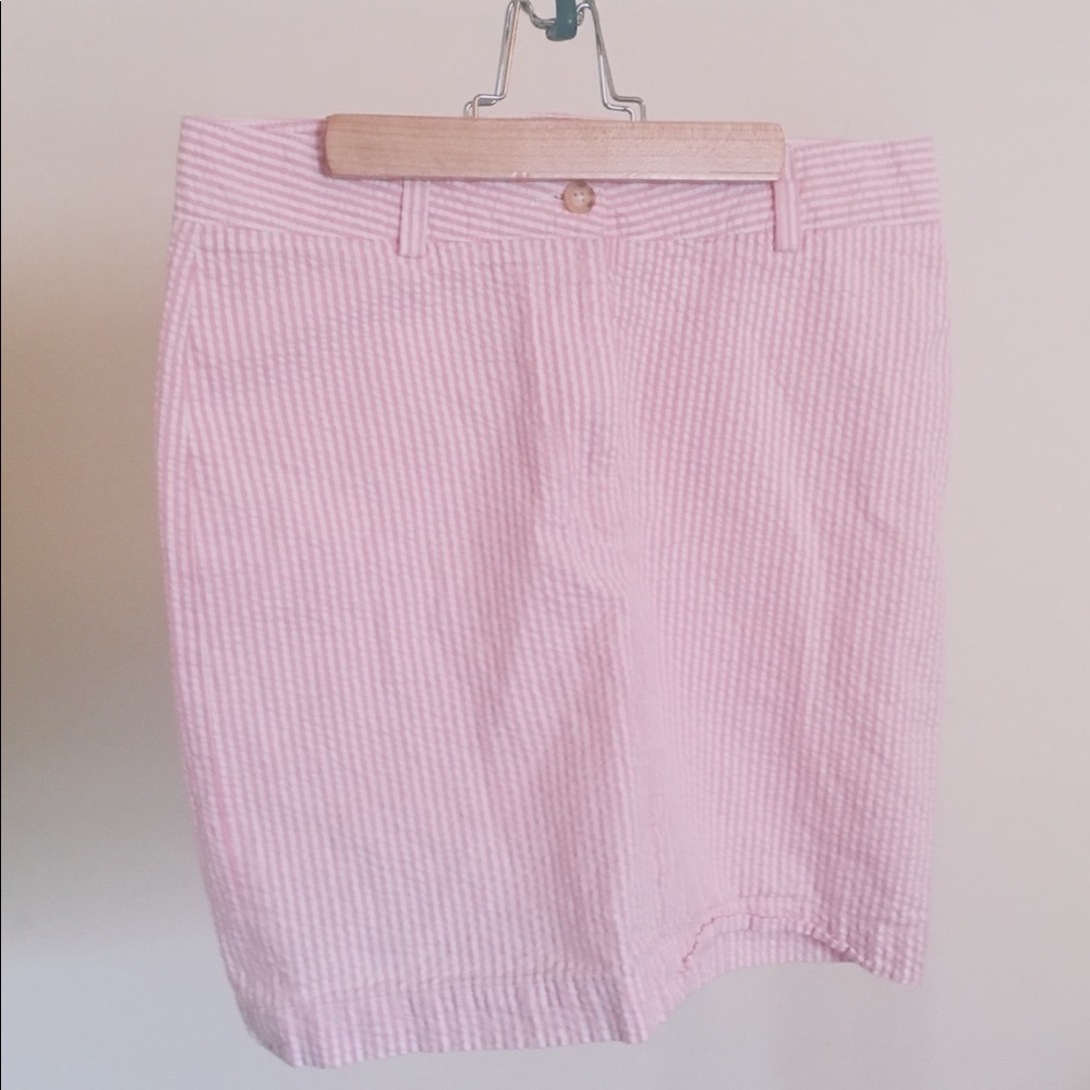 Berle Manufacturing Pink Seersucker Skirt