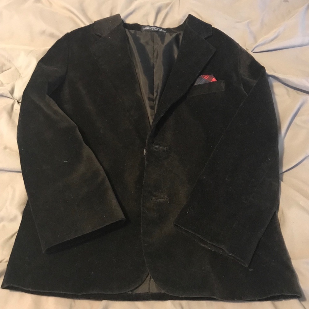 Boys velvet blazer