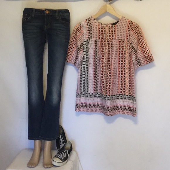 J. Crew Tops - J. Crew Retro Print Tunic Top