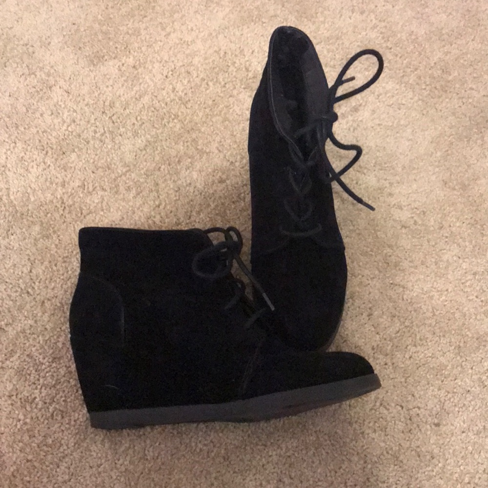 Black Suede Booties