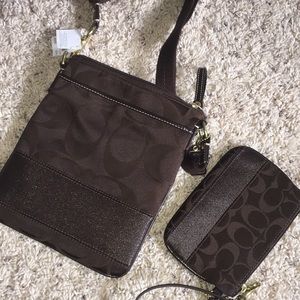 Brand New Coach Satchel with Matching Coin Purse
