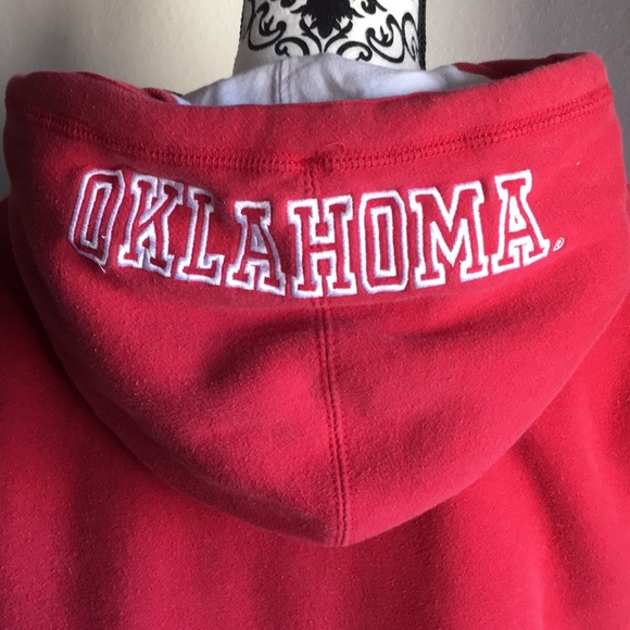 Ladies OU Sooners zip front hoodie Sz L very GUC - Picture 3 of 4