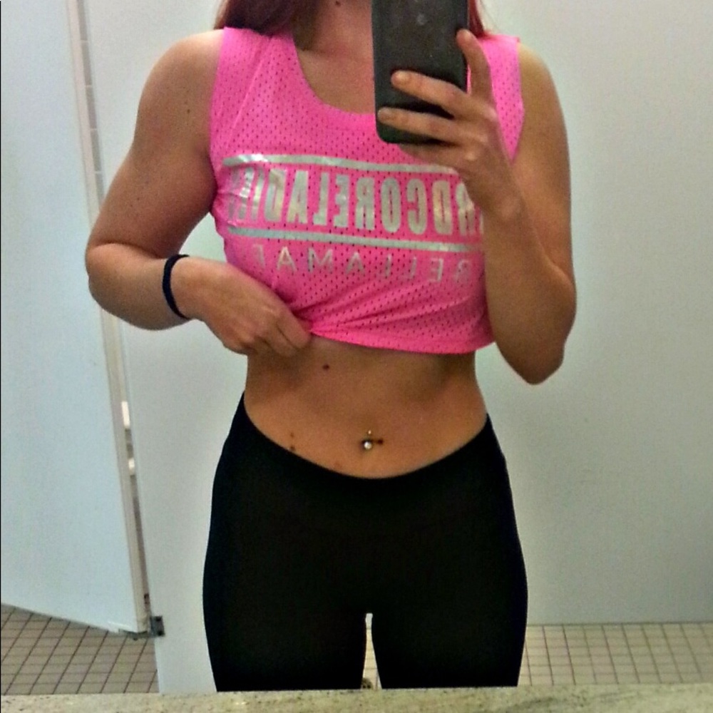 Hot Pink La Bella Mafia Cropped Top