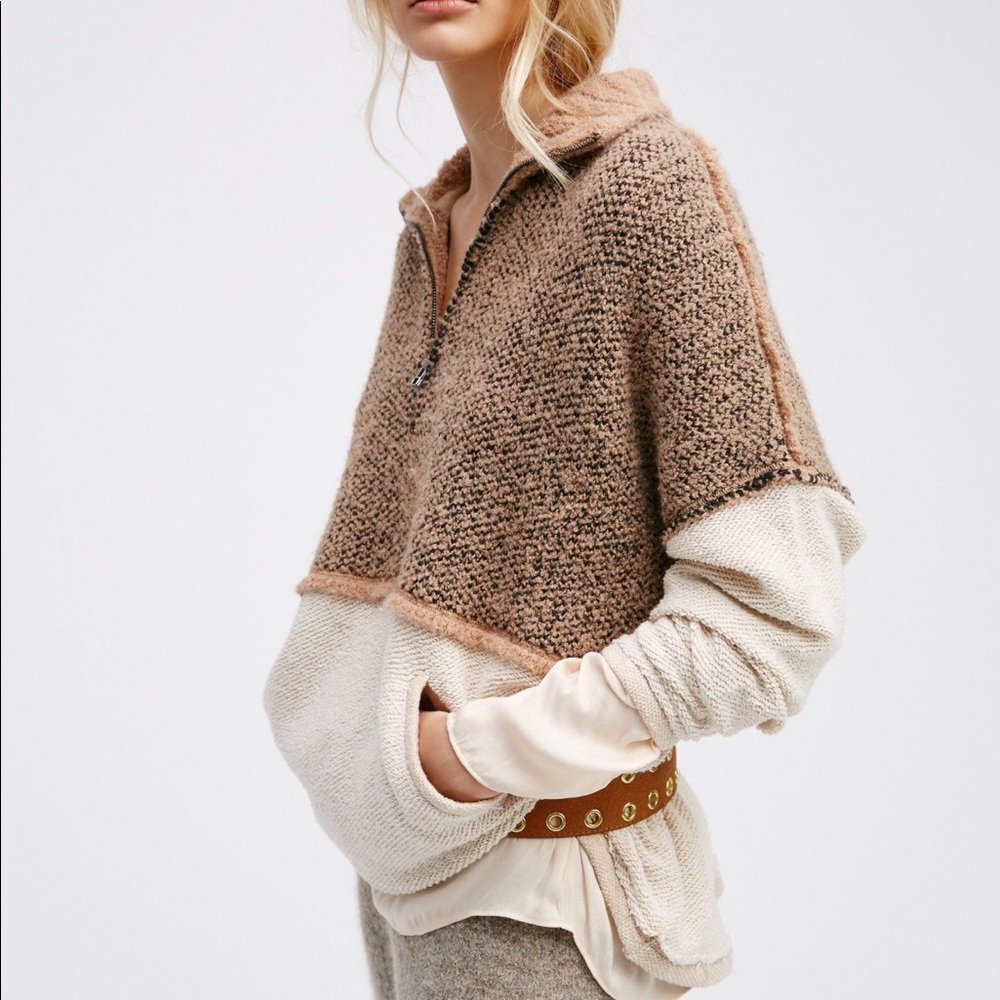 Free People Pop That Collar Pullover Jumper ISO